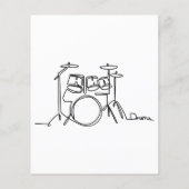 Drummer Music Design One-Line Drums (Achterkant)