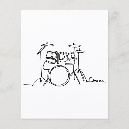 Drummer Music Design One-Line Drums (Voorkant)