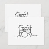 Drummer Music Design One-Line Drums (Voorkant / Achterkant)