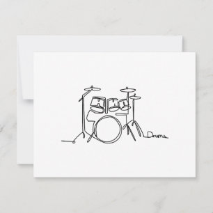 Drummer Music Design One-Line Drums