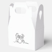 Drummer Music Design One-Line Drums Bedankdoosjes (Geopend)