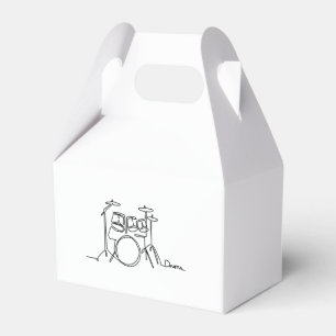 Drummer Music Design One-Line Drums Bedankdoosjes