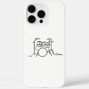 Drummer Music Design One-Line Drums iPhone 16 Pro Max Hoesje