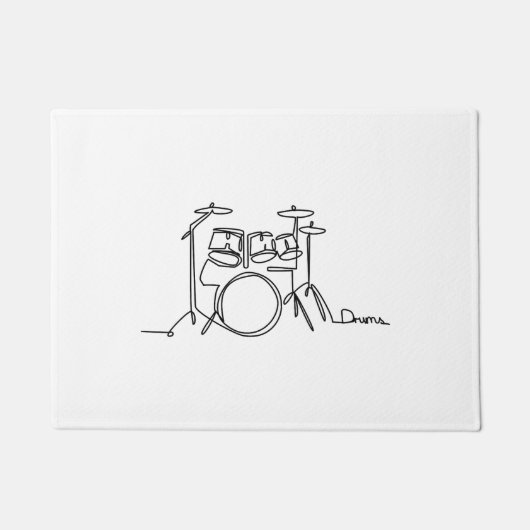 Drummer Music Design One-Line Drums Deurmat (Voorkant)