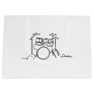 Drummer Music Design One-Line Drums Groot Cadeauzakje