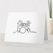 Drummer Music Design One-Line Drums Kaart (Voorkant)
