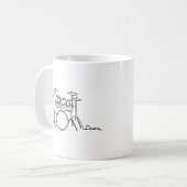 Drummer Music Design One-Line Drums Koffiemok (Voorkant links)