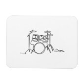 Drummer Music Design One-Line Drums Magneet (Horizontaal)