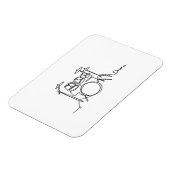 Drummer Music Design One-Line Drums Magneet (Linkerzijde)