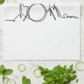 Drummer Music Design One-Line Drums Theedoek (Gevouwen)