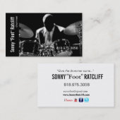 Drummer Musician for Music Visitekaartje (Voorkant / Achterkant)