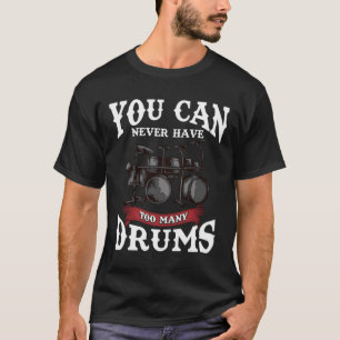Drummer muziek cadeau voor percussionist t-shirt