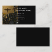 Drummer - Muziek Visitekaartje (Voorkant / Achterkant)