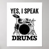 Drummer | Muziekinstrument Drums Gift Poster (Voorkant)
