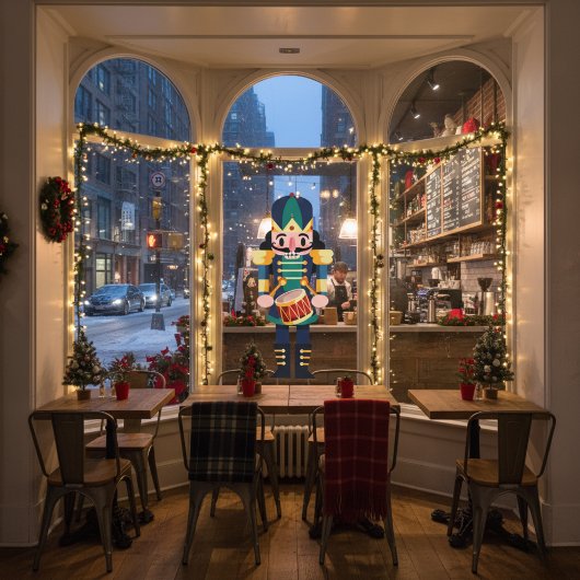 Drummer Notenkraker Window Cling Raamsticker