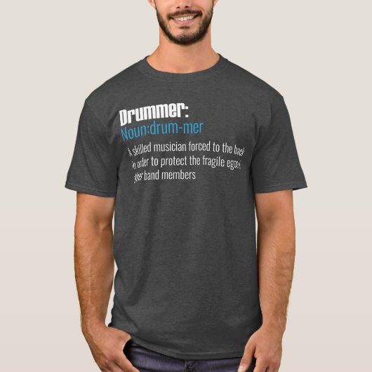 Drummer: Noun T-shirt (Voorkant)