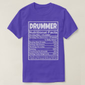 DRUMMER Nutritional Facts  T-shirt (Design voorkant)