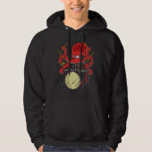 Drummer Octopus Drumsticks Drumset Hoodie (Voorkant)