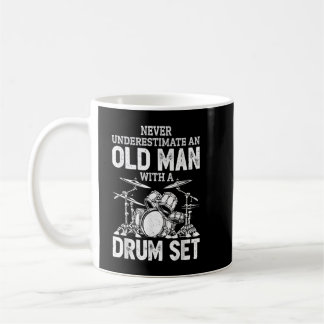 Drummer onderschat nooit een oud Man met een tromm Koffiemok