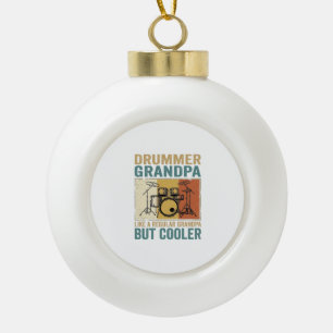 Drummer Opa Als een Gewone Opa Maar Cooler Keramische Bal Ornament