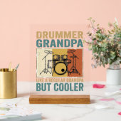 Drummer Opa Als een Gewone Opa Maar Koeler Acryl Bord (Huwelijk)