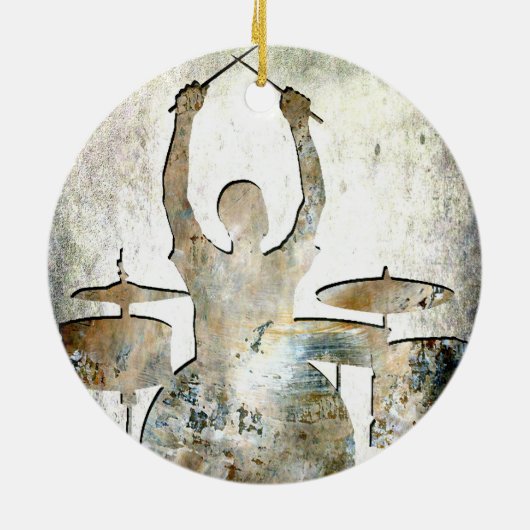 Drummer ornament 4, Copyright Karen J Williams (Achterkant)