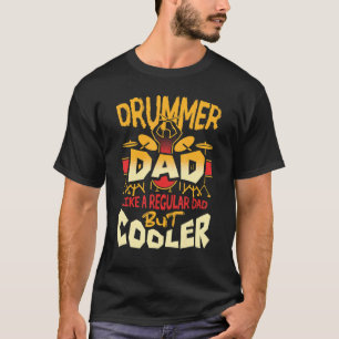 Drummer pap als een normaal maar koeler drummelvet t-shirt