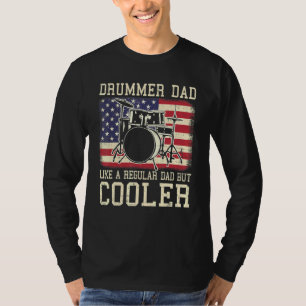 Drummer Pap Als Een Regular Drummer Pap USA T-shirt