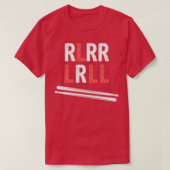 Drummer Paradiddle Sticks Drum RLRR LRLL Design T-shirt (Design voorkant)
