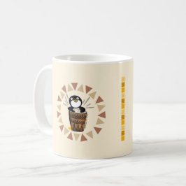 Drummer Penguin Koffiemok