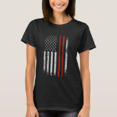 Drummer Percussionist Drumsticks Distressed USA FL T-shirt (Voorkant)