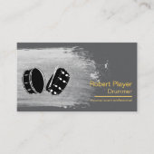 Drummer Percussionist Musical Event Drums DJ's Visitekaartje (Voorkant)