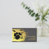 Drummer Percussionist Muziek Event Drums Djs Visitekaartje (Staand voorkant)