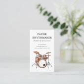 Drummer Percussionist Muzikant Visitekaartje (Staand voorkant)