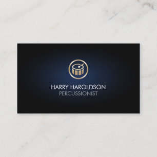 Drummer Percussionist Nepgoud Drum Icoon Visitekaartje