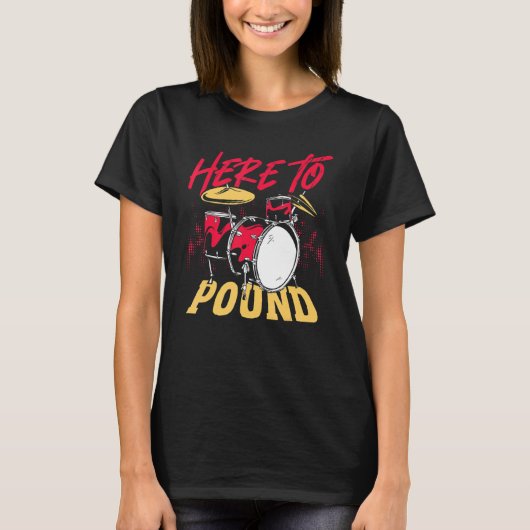 Drummer Percussionist Om Te Beuken T-shirt (Voorkant)