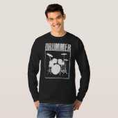 Drummer Percussionist T-shirt (Voorkant volledig)