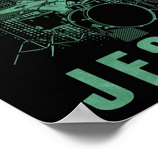 Drummer Religious Musician Drum Poster (Hoek)