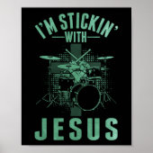 Drummer Religious Musician Drum Poster (Voorkant)
