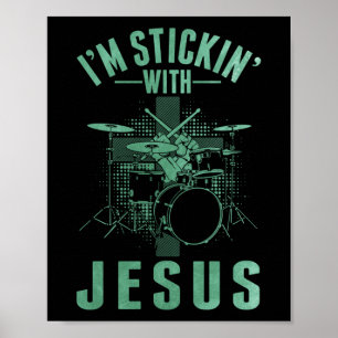 Drummer Religious Musician Drum Poster