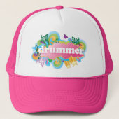 Drummer Retro Burst Trucker Pet (Voorkant)