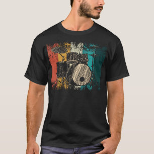 Drummer Retro Drum Set Drumset T-shirt