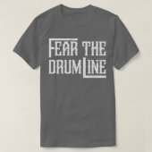 Drummer Retro Drumline Percussie Marching Band T-shirt (Design voorkant)