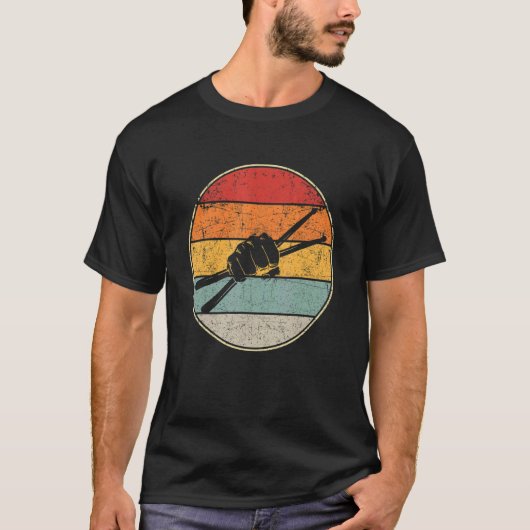 Drummer Retro drumset drumset drummers T-shirt (Voorkant)