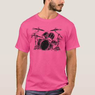Drummer Retro  drumset drumset drummers T-shirt
