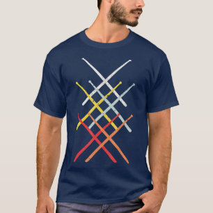  drummer Retro drumsticks T-shirt