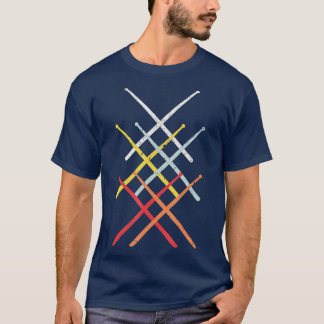drummer Retro drumsticks T-shirt