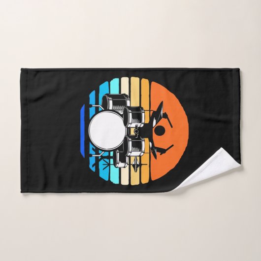 Drummer Retro  Handdoek (Handdoek)