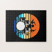 Drummer Retro Legpuzzel (Horizontaal)