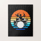 Drummer Retro  Legpuzzel (Verticaal)